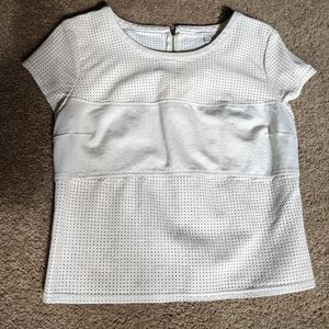 Guess faux leather mesh top